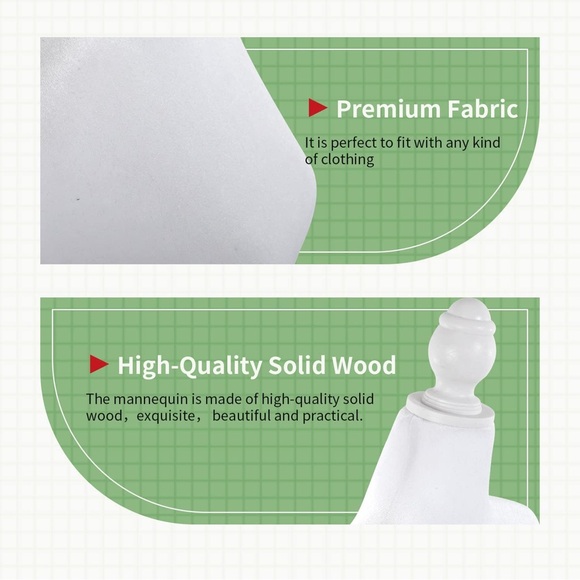 NWT Mannequin Body Dress Form Torso 49.6-63.4 Inch Adjustable - Picture 7 of 9